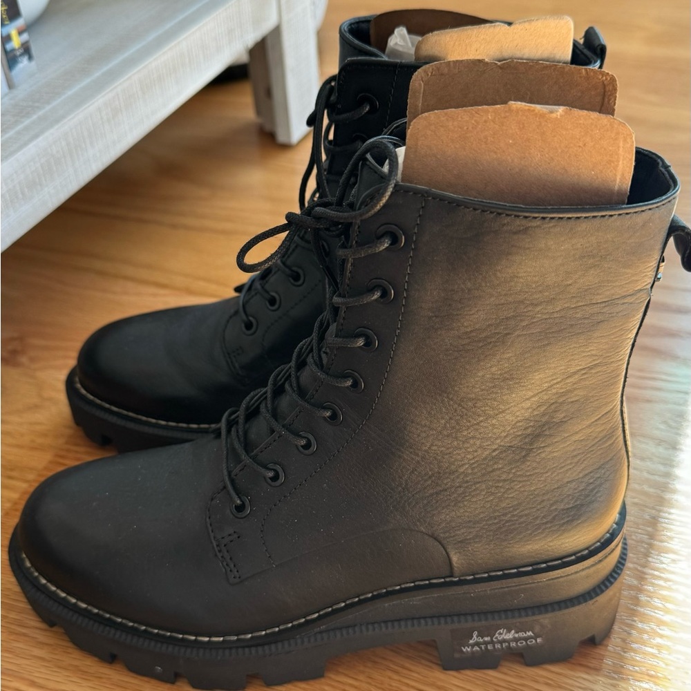 NIB Garret Platform Combat Boot Size 7 Sam Edelman